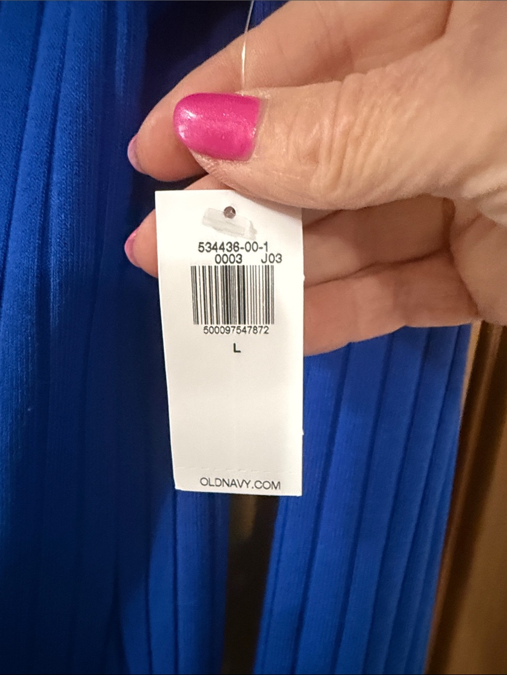 Old Navy Royal Blue Ribbed Maxi Dress